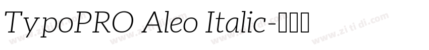 TypoPRO Aleo Italic字体转换